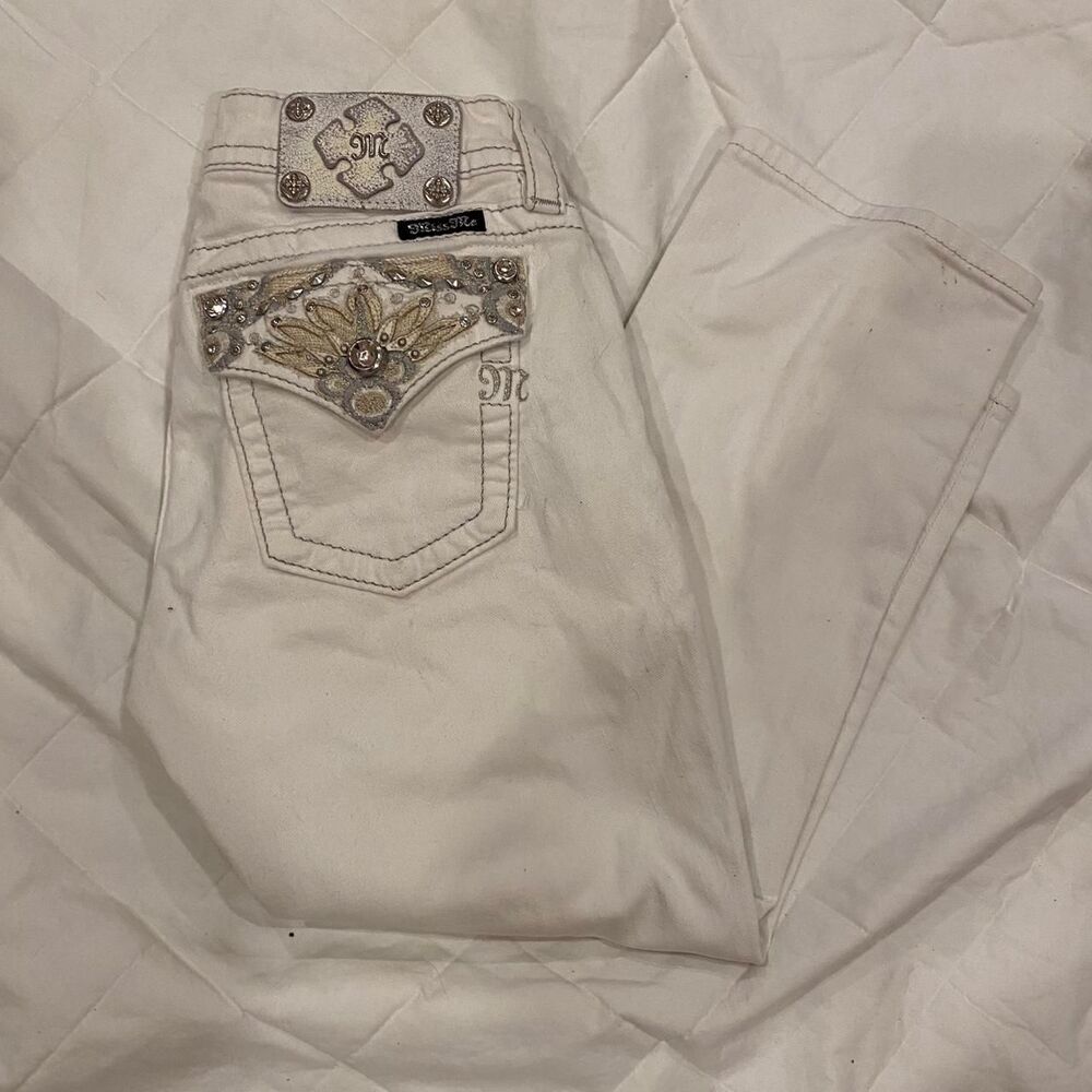 Miss-me Women's White and Cream Jeans